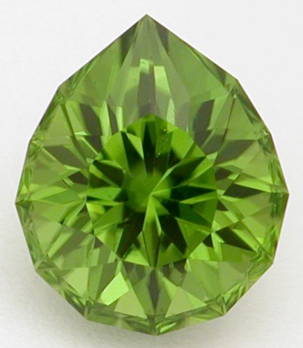faceted peridot gem