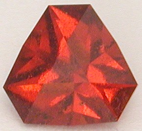 faceted spessartite garnet